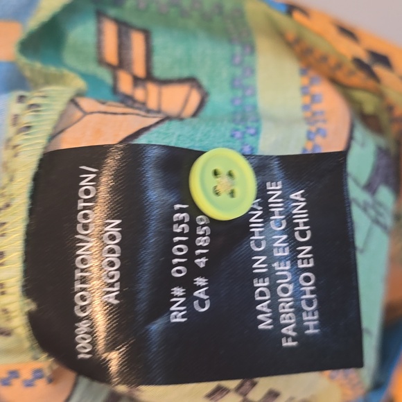 Minecraft Button Down Shirt For Boys - Picture 5 of 5